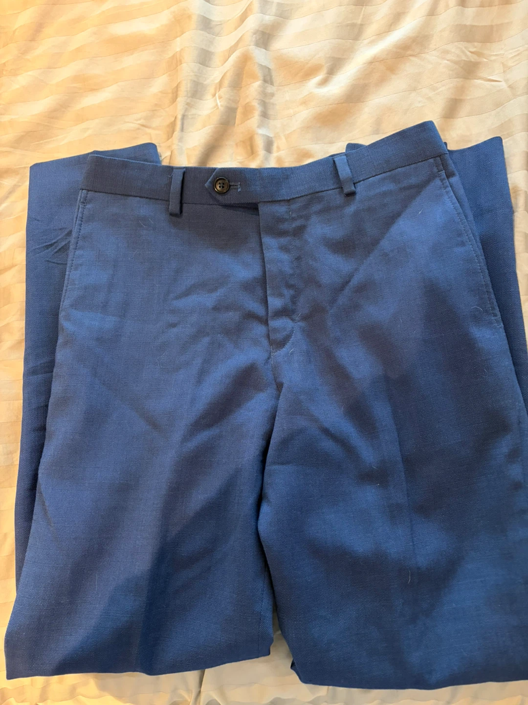 Blue Wool Blend Ralph Lauren Dress Pants - Size 16R / W 28.5