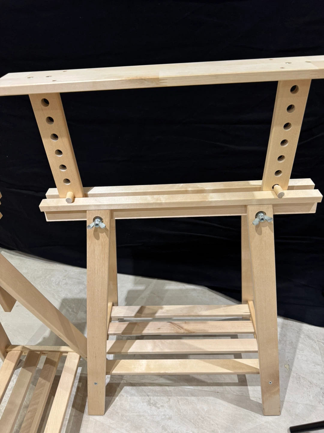 Adjustable Wooden Drafting Table with White Top - photo 4