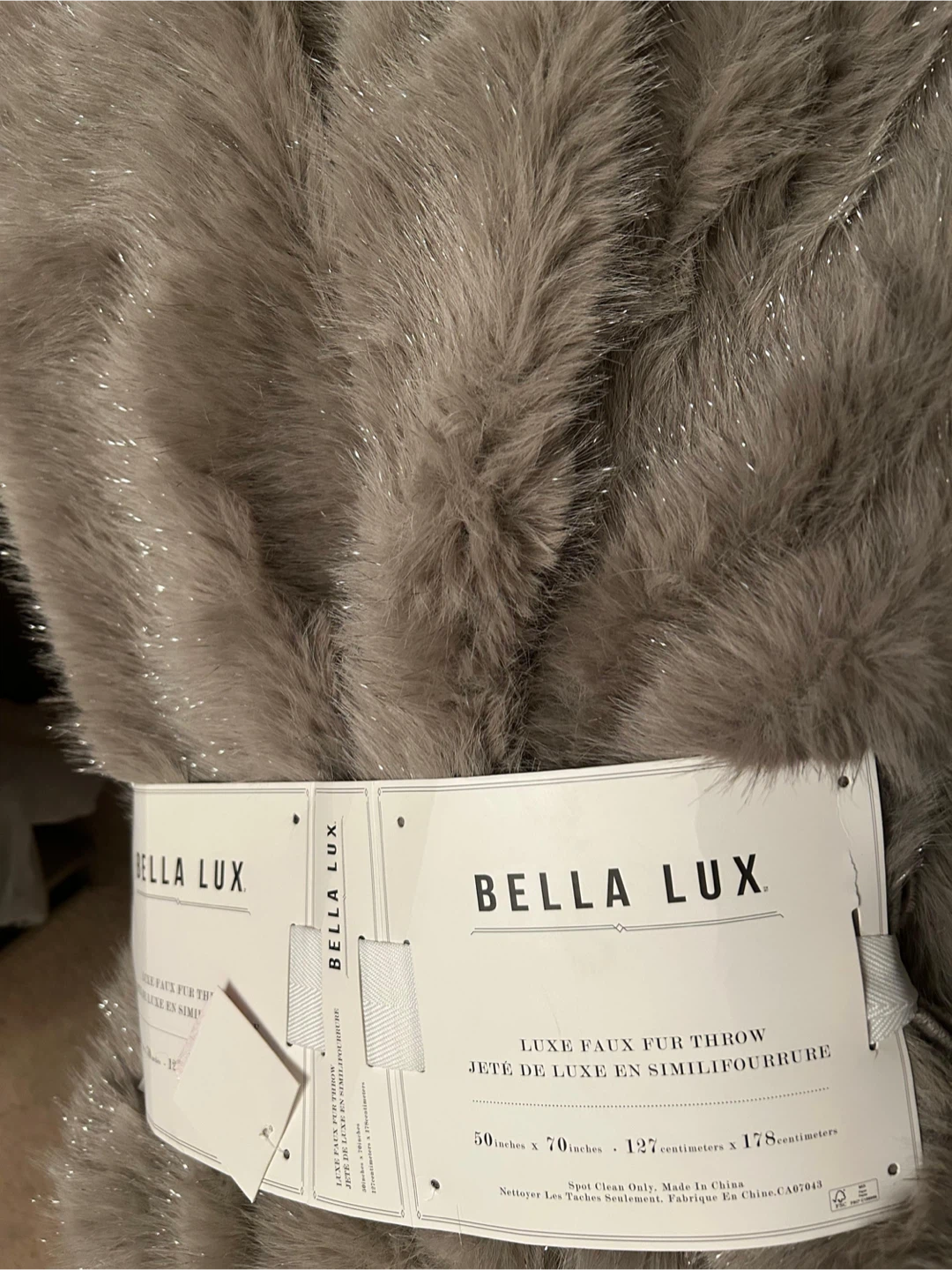 Luxe Faux Fur Throw - 50" x 70"