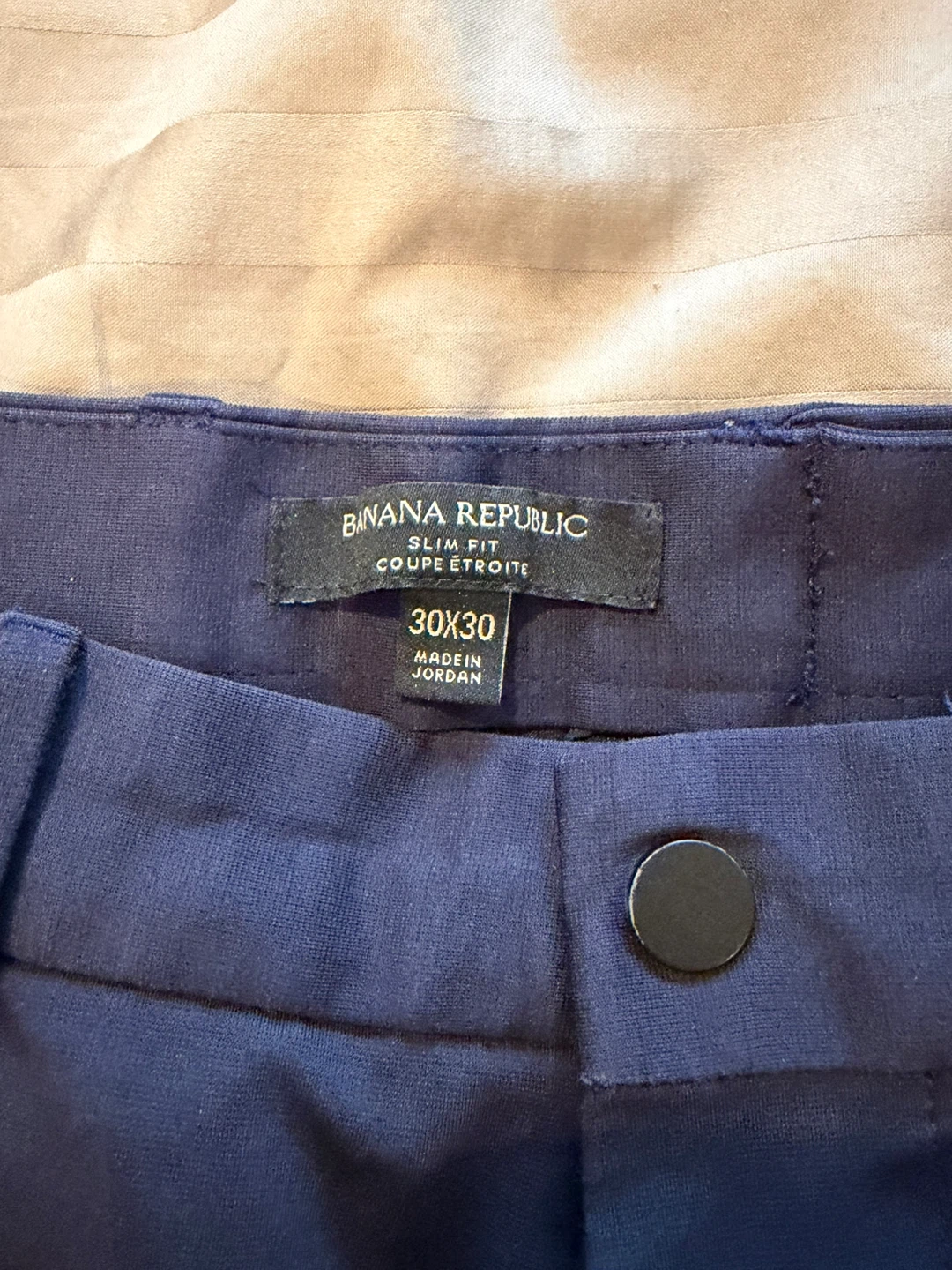Banana Republic Slim Fit Navy Trousers - 30x30 - photo 2