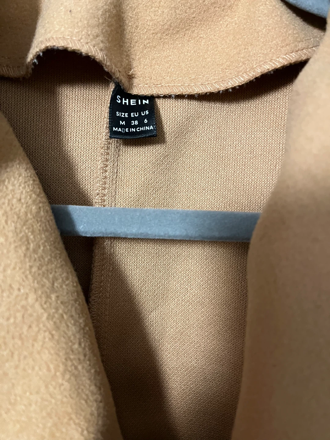 🏆Shein Women's Camel Coat Size M - photo 3