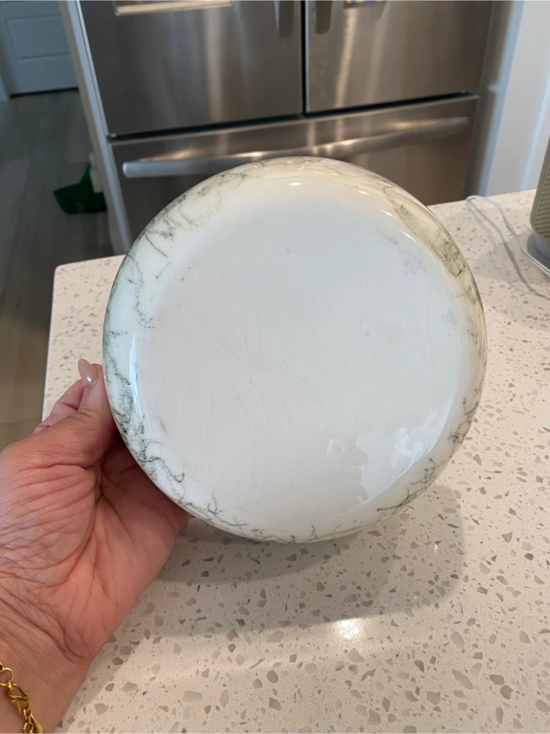 Vintage Marble Design Serving Bowl - photo 3