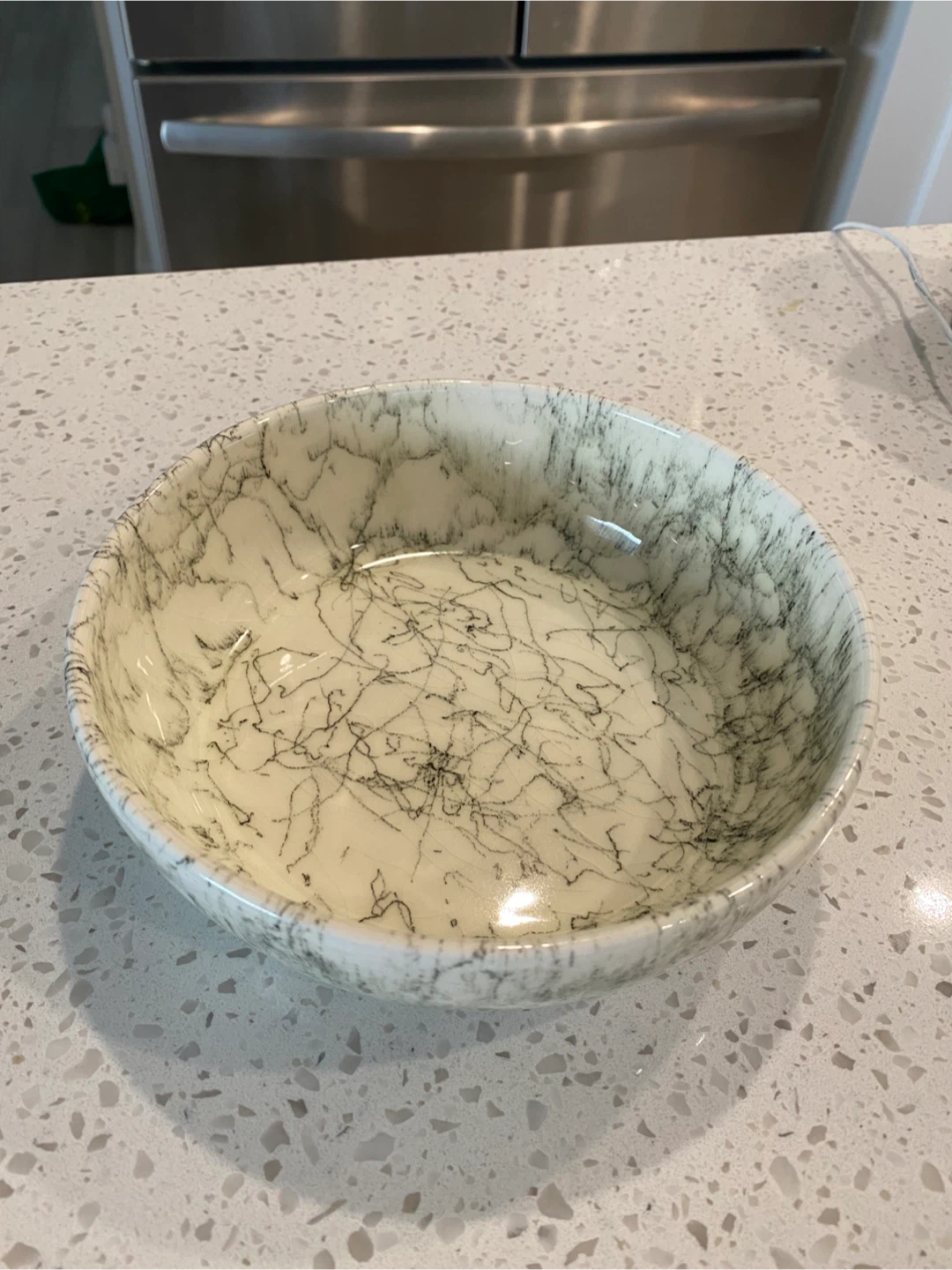 Vintage Marble Design Serving Bowl - photo 2