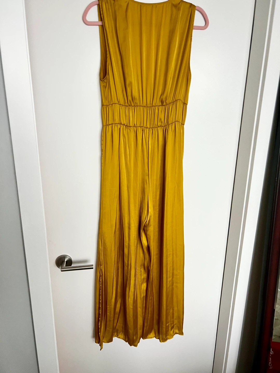 ZARA Mustard Yellow Sleeveless Jumpsuit - photo 3