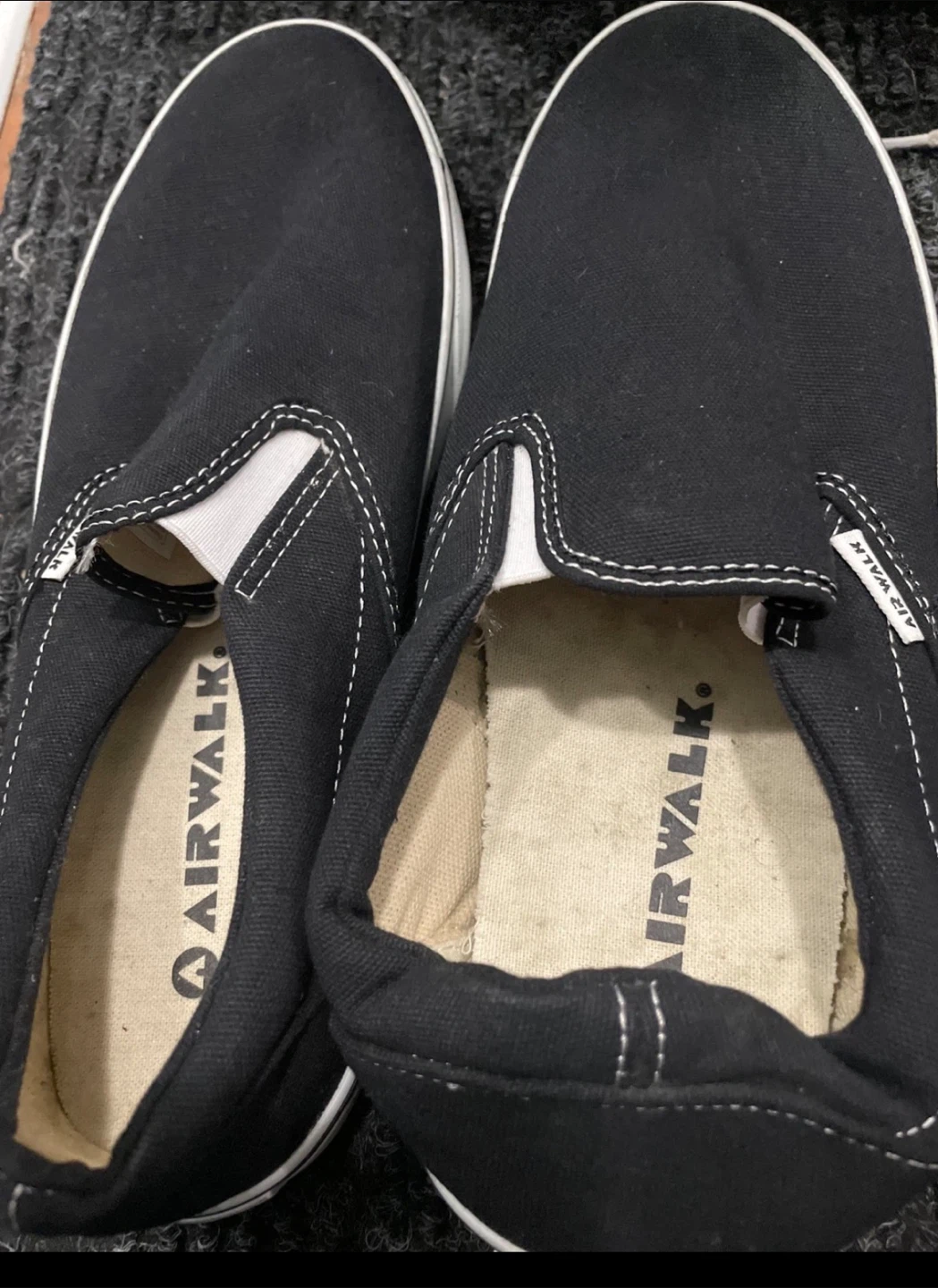 Airwalk Black Slip-On Canvas Shoes 🏆