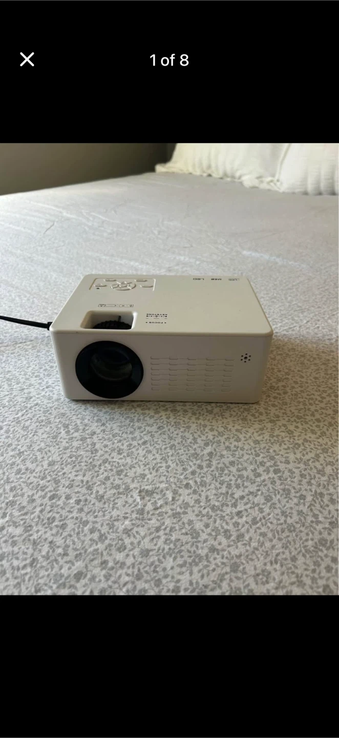 White Portable Mini Projector