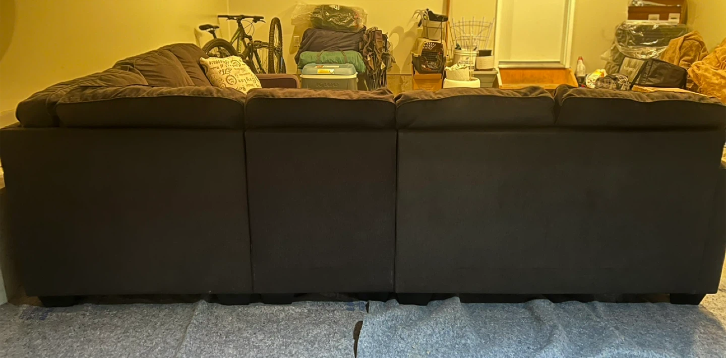 Charcoal 3-piece Sectional - 91" x 119" - photo 4