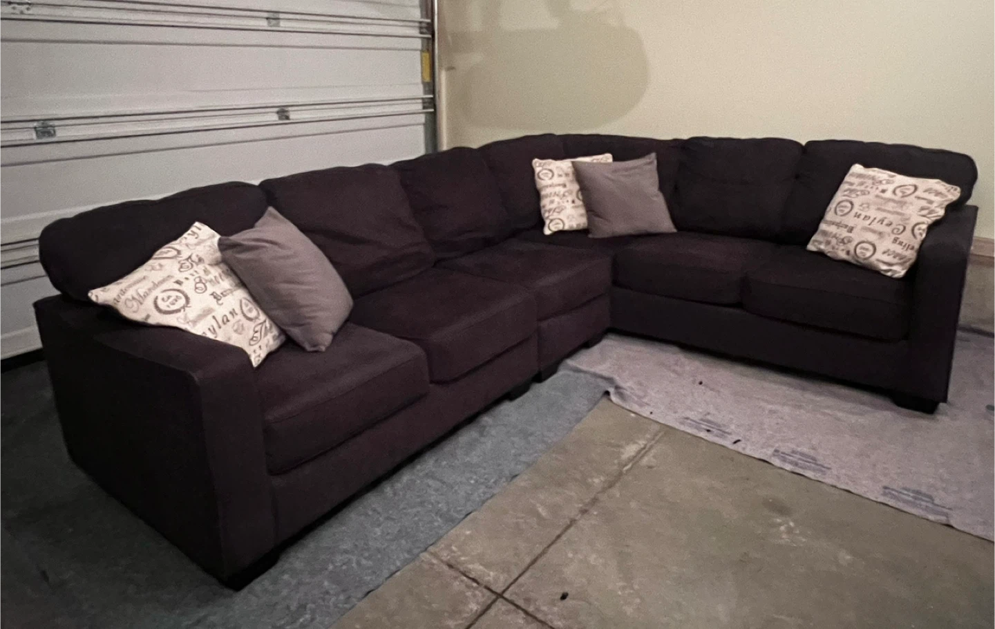 Charcoal 3-piece Sectional - 91" x 119" - photo 2
