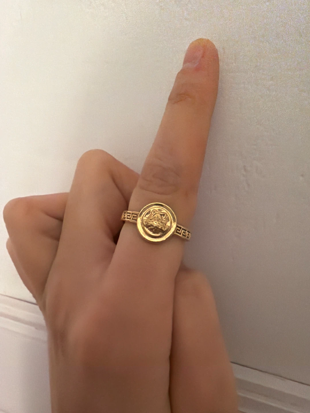 Versace Gold Medusa Ring
