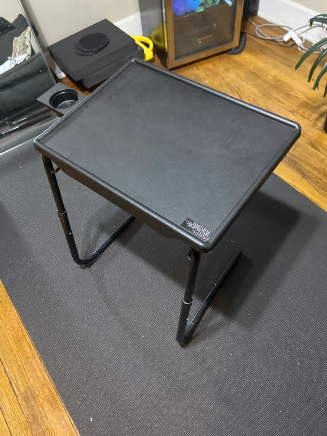 Adjustable Folding Tray Table with Cup Holder - photo 2