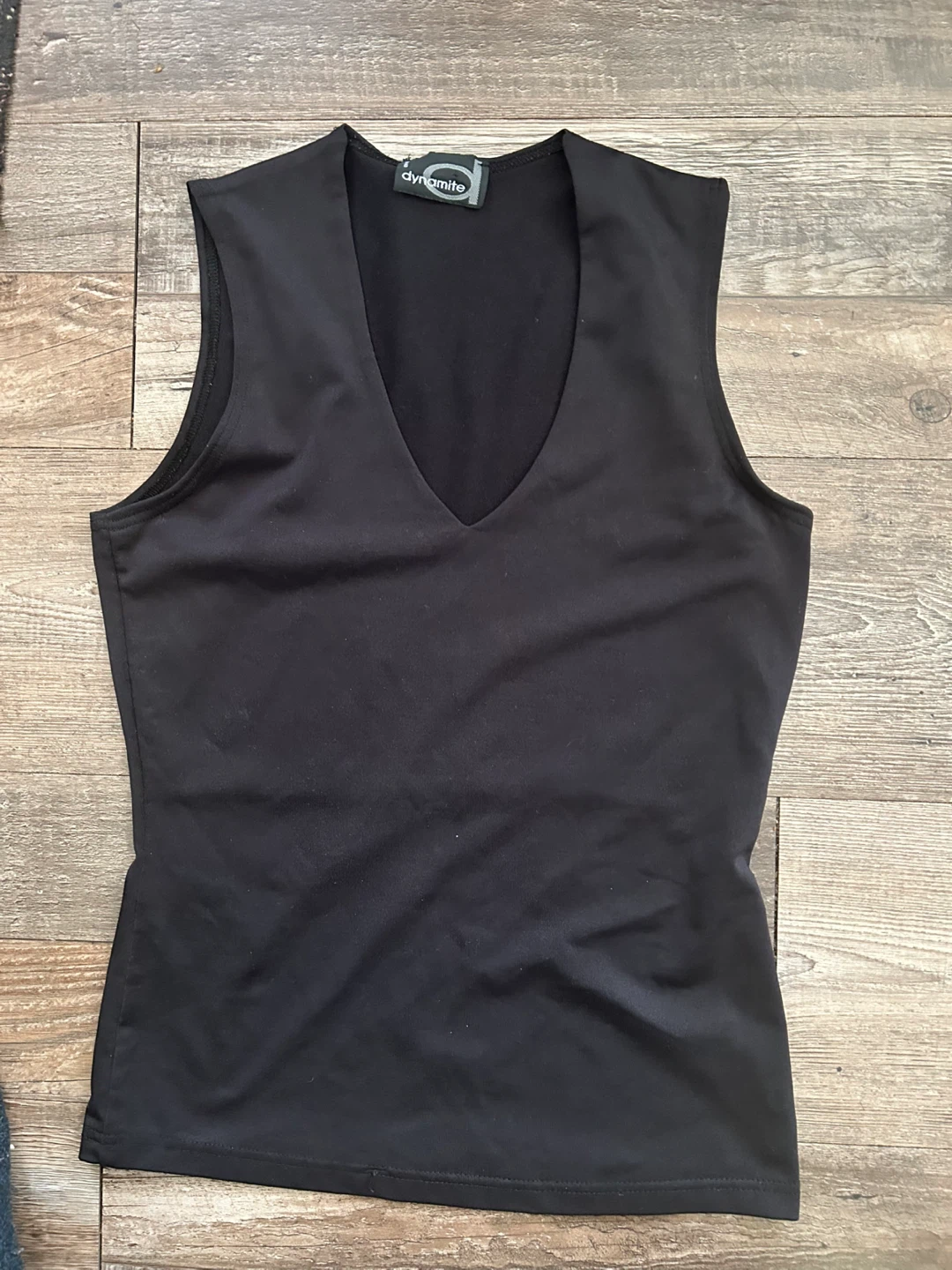 Dynamite Black V-Neck Tank Top 🏆