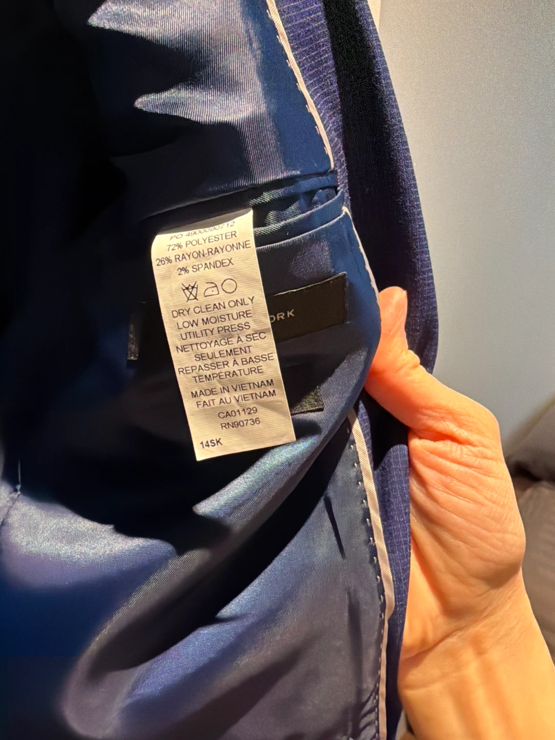 Marc New York Blue Skinny Fit Blazer size 14 - photo 2