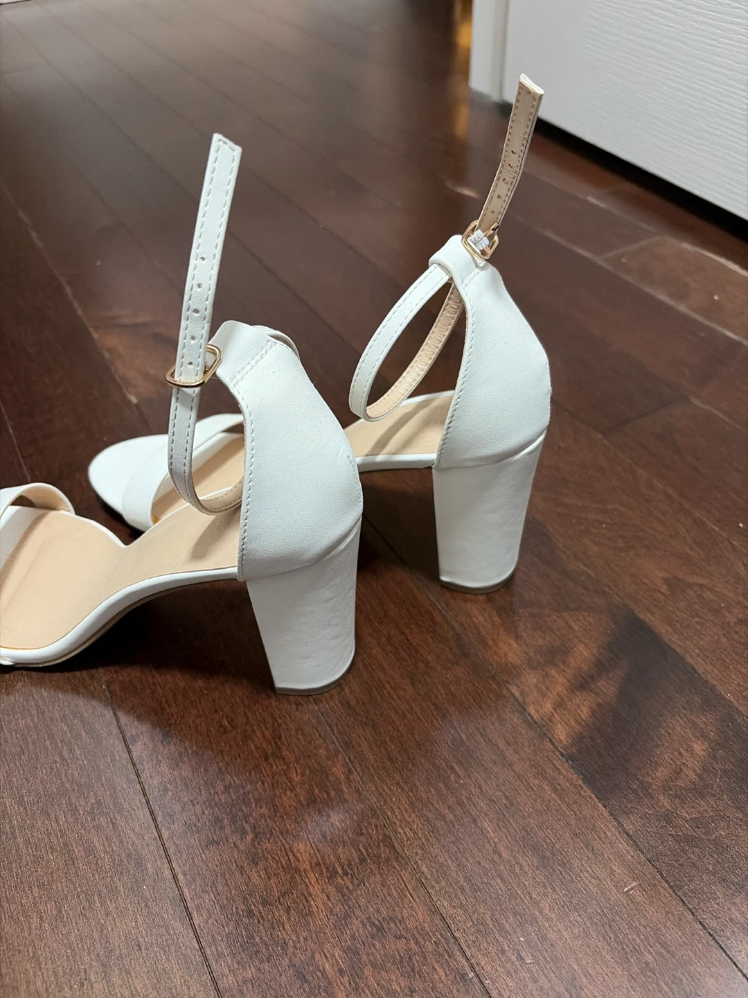 White and blackBlock Heel Sandals - photo 4