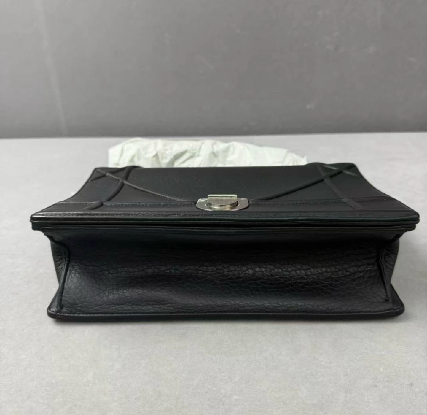 Authentic Dior Black Leather Chain Bag - photo 2