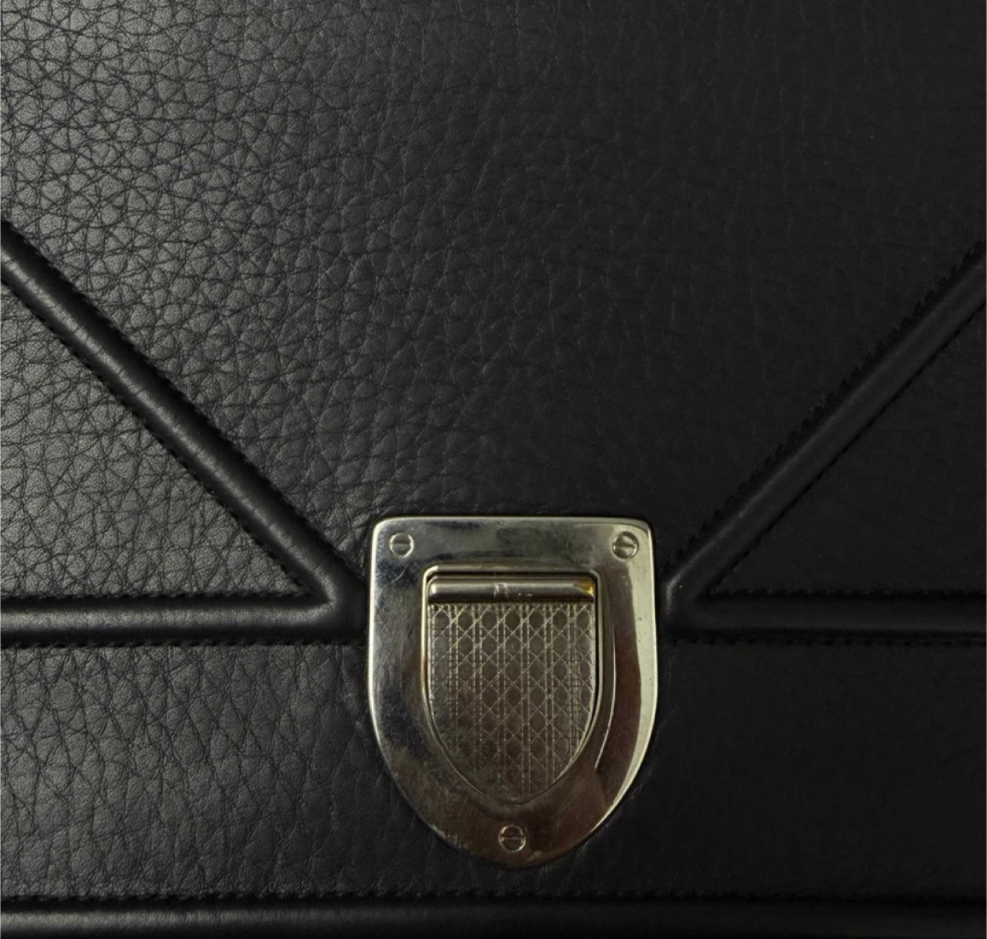 Authentic Dior Black Leather Chain Bag - photo 4