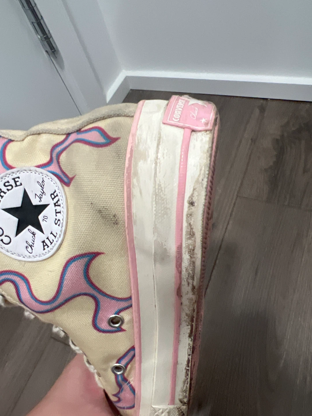GOLF Tyler, The Creator Chuck Taylor High Top Flame Shoes - photo 4