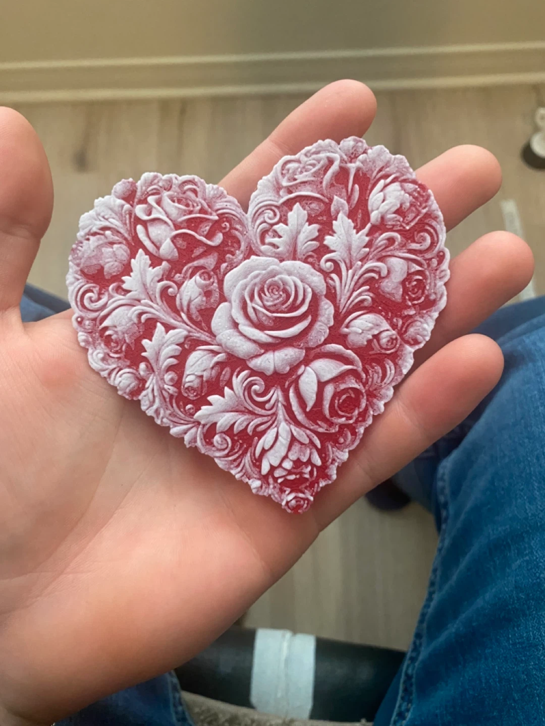 Red Heart Shaped Decorative Item - photo 2