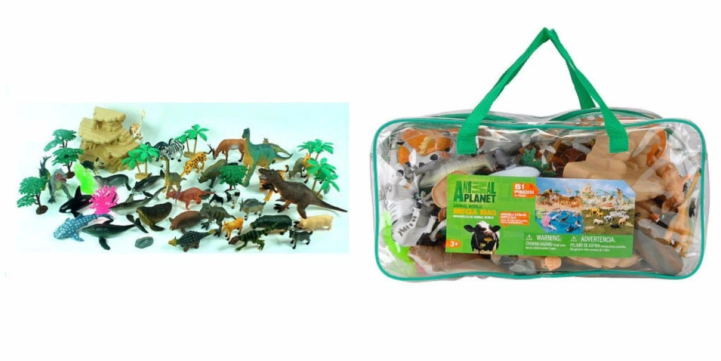 Animal Planet Mega Bag - 51 Piece Animal World Play Set - photo 5