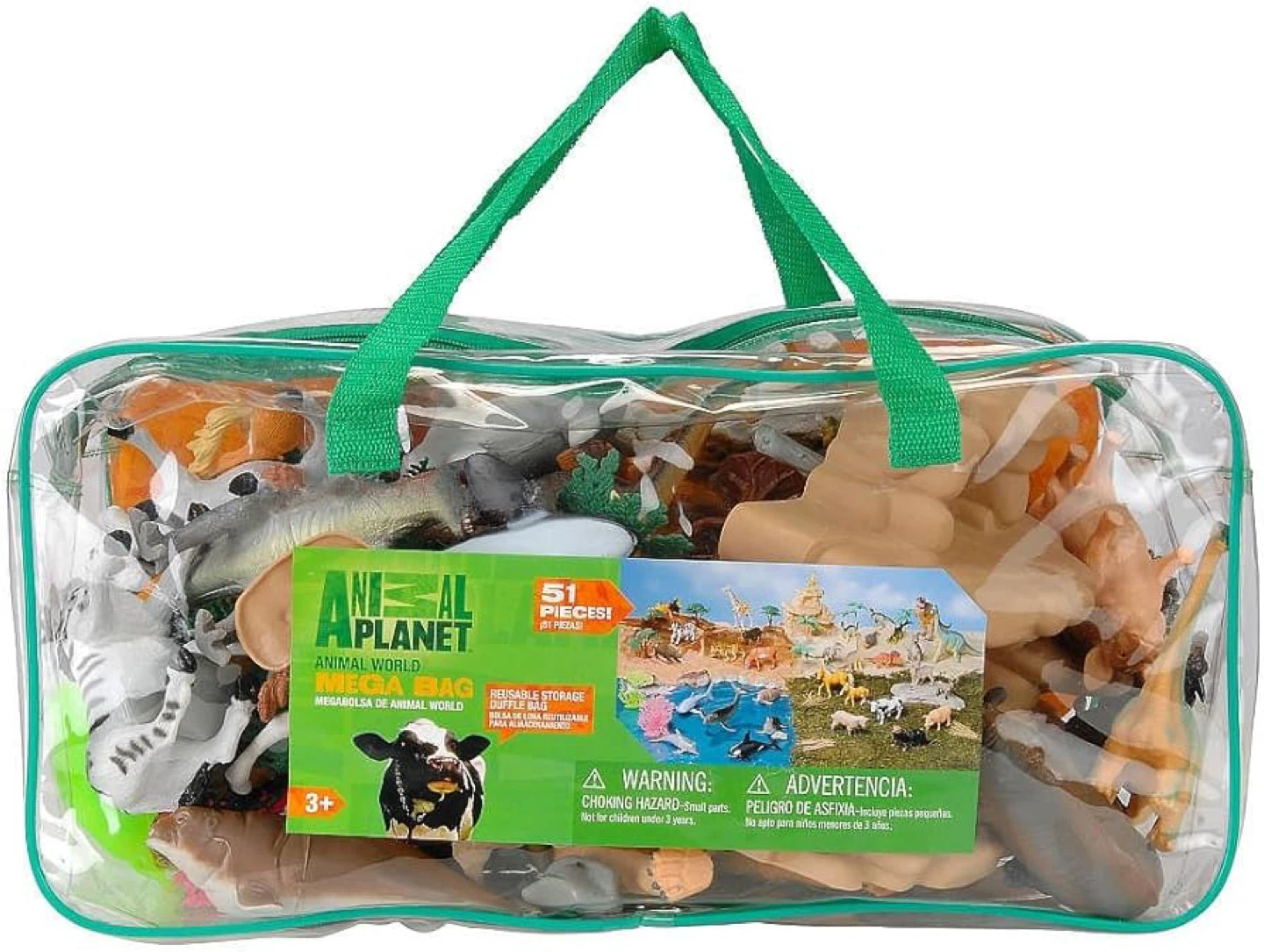 Animal Planet Mega Bag - 51 Piece Animal World Play Set - photo 4