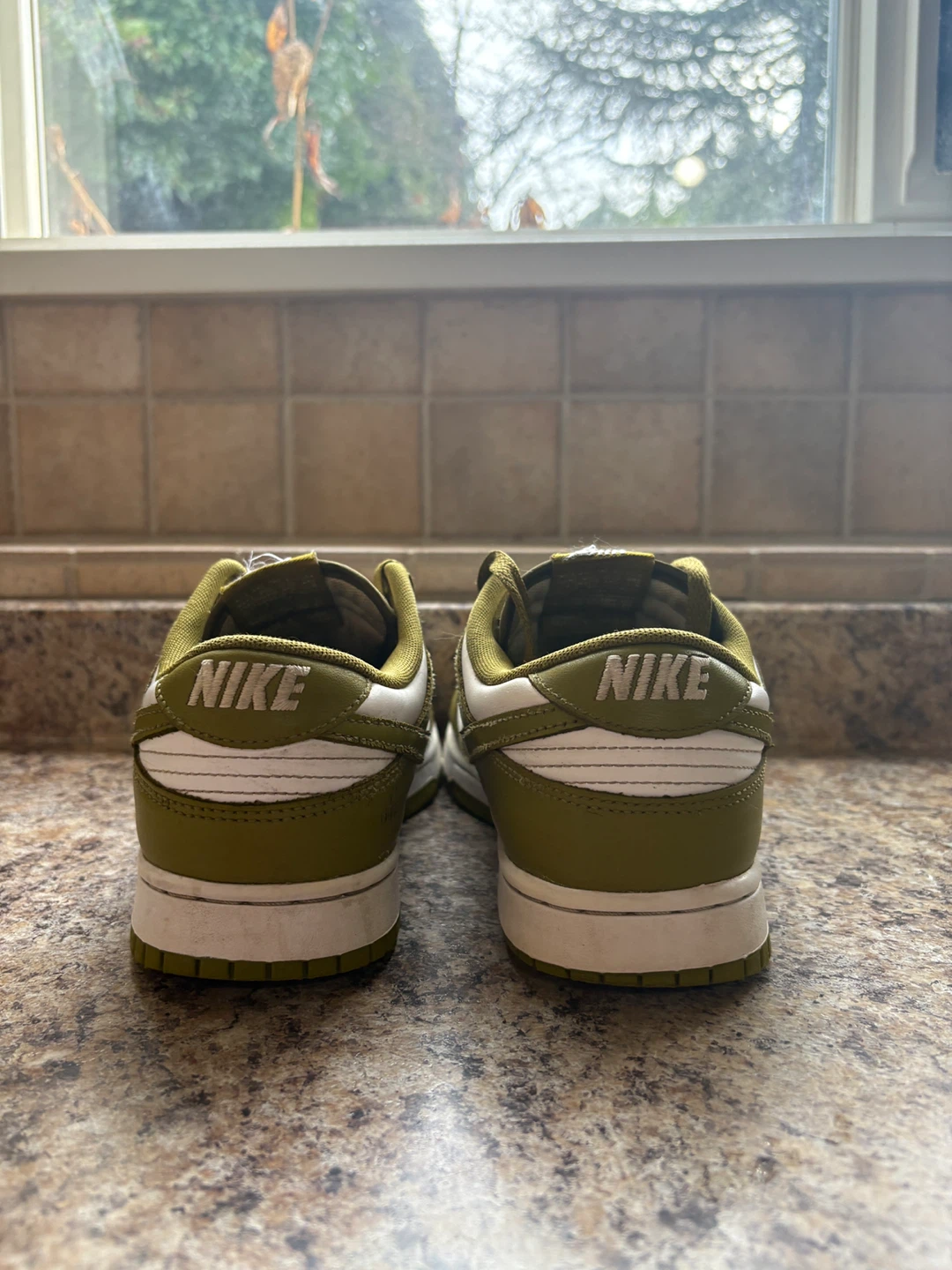 Nike Dunk Low Olive White Sneakers - photo 2