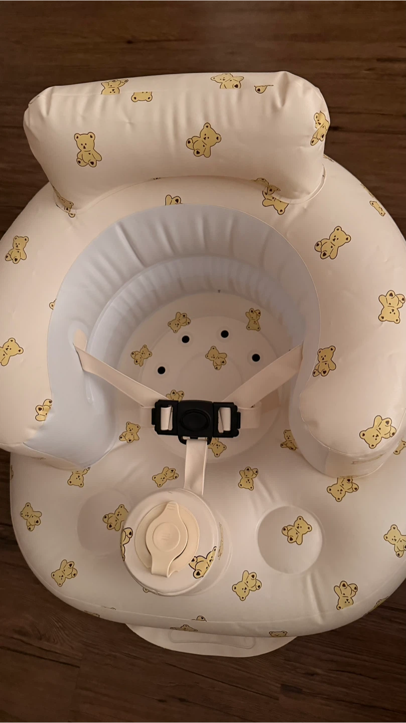 Inflatable Baby Seat with Bear Print - photo 3