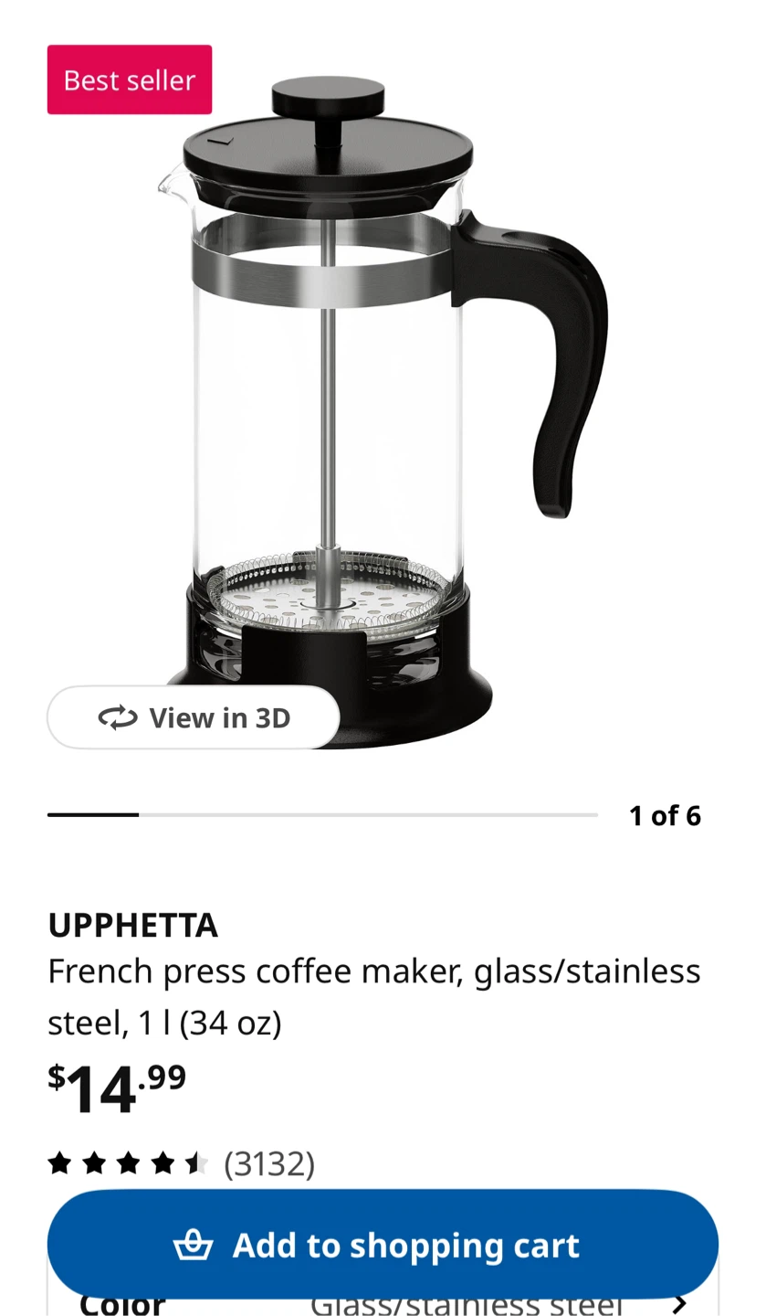 UPPHETTA French Press Coffee Maker