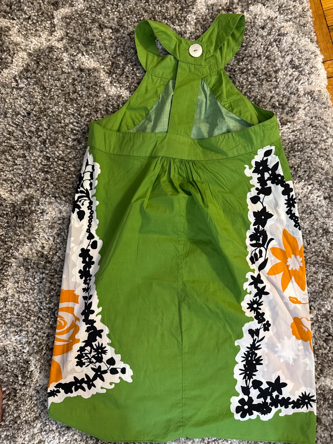 Max Studio Women's Green Floral Print Halter Dress Size M - photo 2