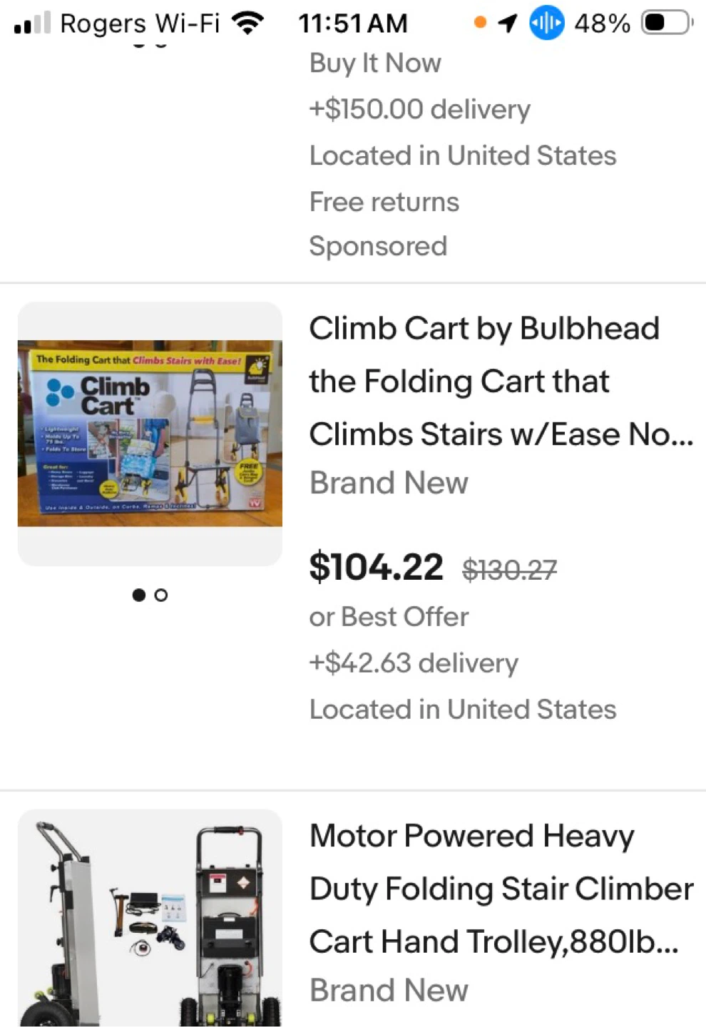 Bulbhead Climb Cart Folding Cart That Climbs Stairs - photo 2