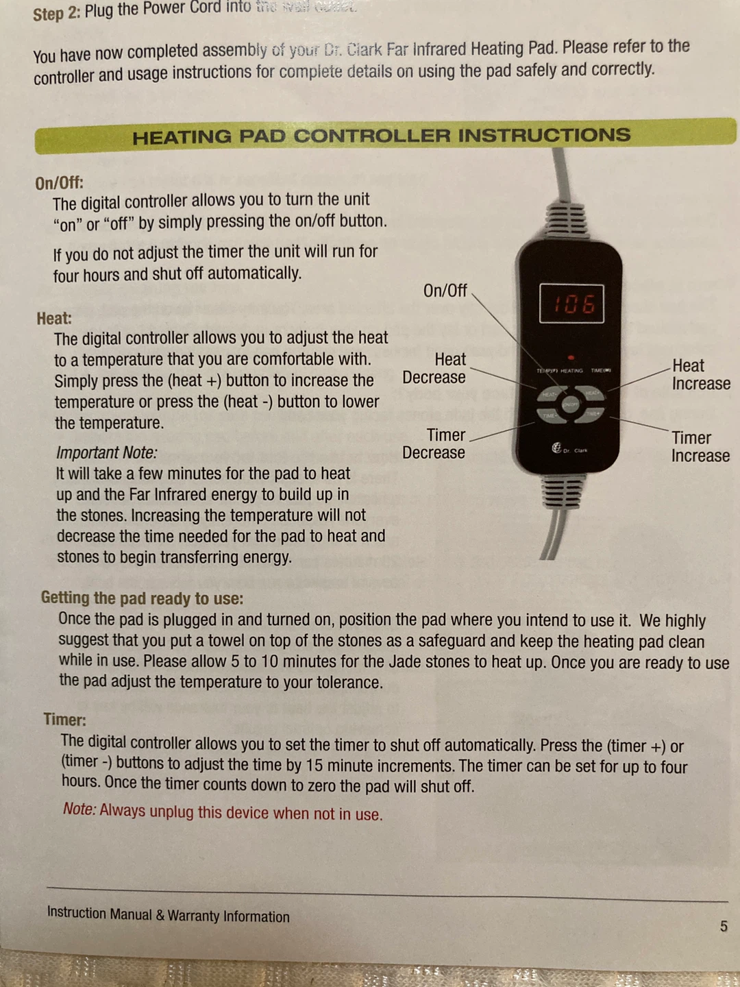 Dr. Clark Far Infrared Heating Pad - photo 5