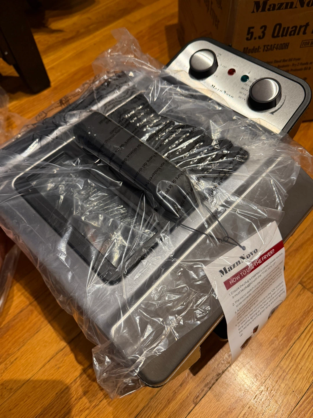 Manznovo 5.3 Quart Electric Deep Fryer - New