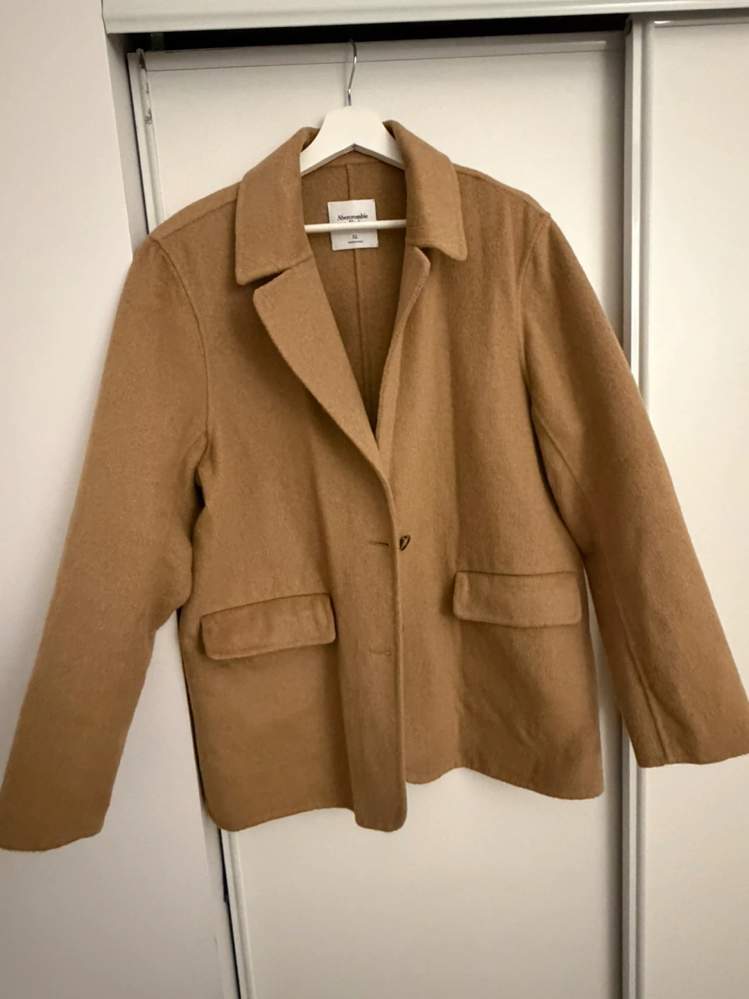 Abercrombie & Fitch Camel Wool Blend Jacket - XL