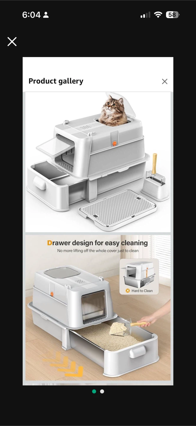 Stainless Steel Litter Box | Never opened
