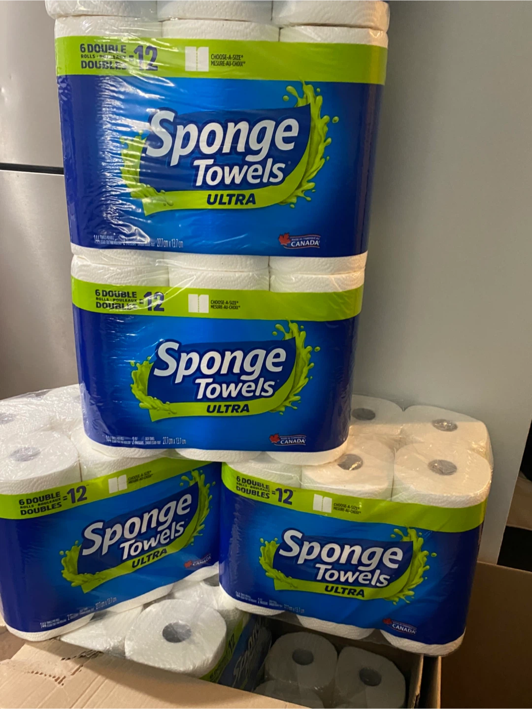 Sponge Towels ULTRA - 6 Double Rolls