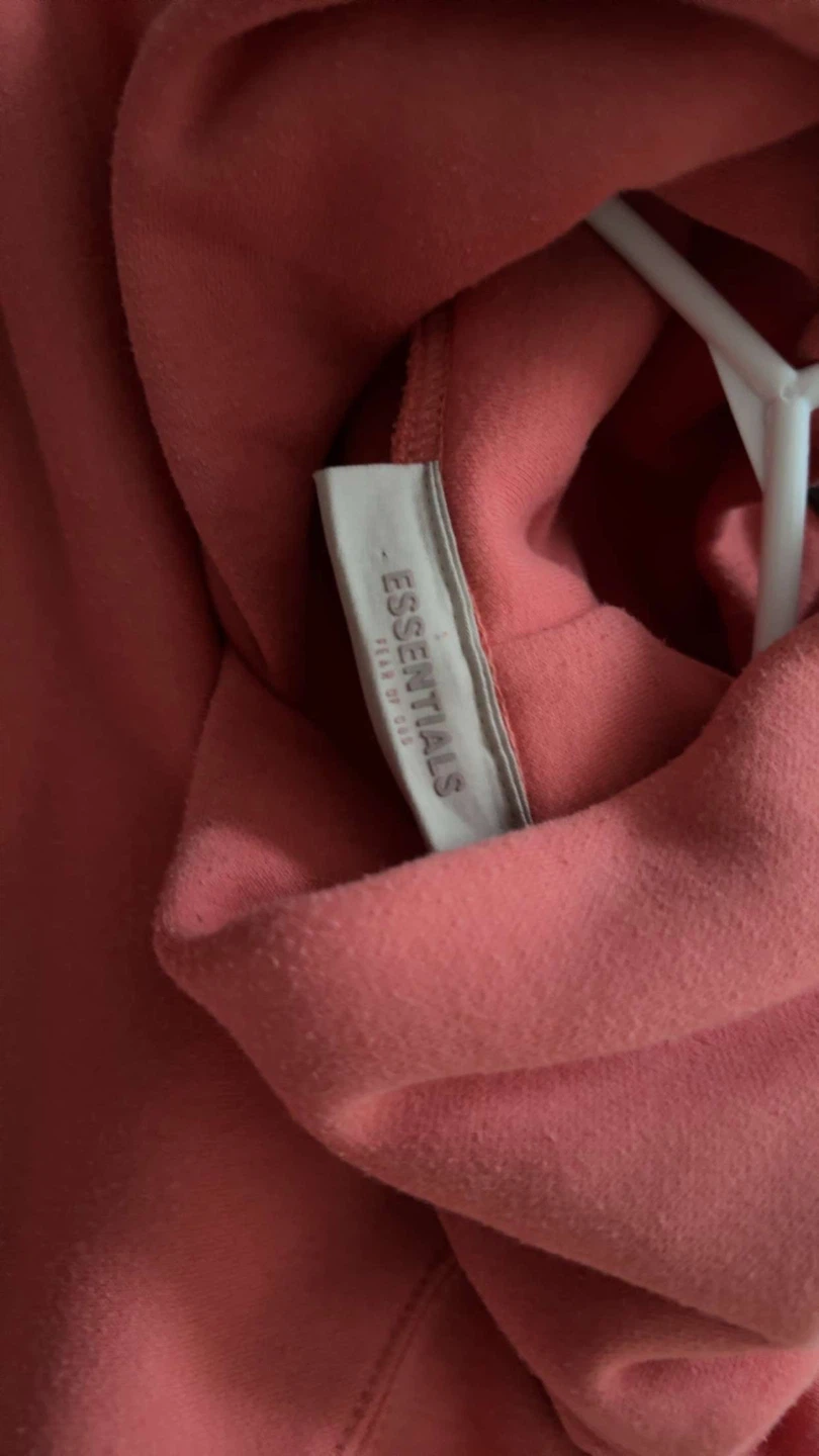 Fear of God Essentials Hoodie - Coral - photo 2