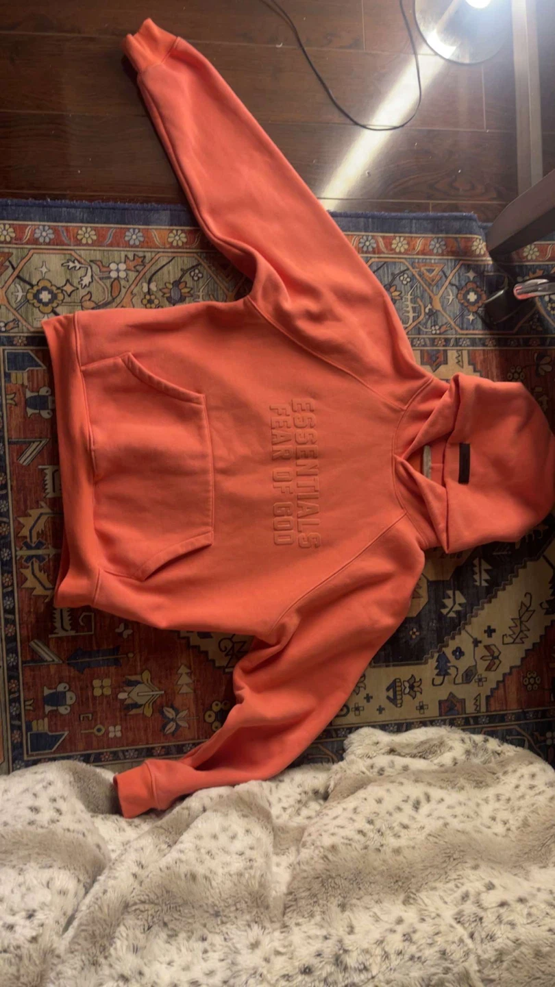 Fear of God Essentials Hoodie - Coral