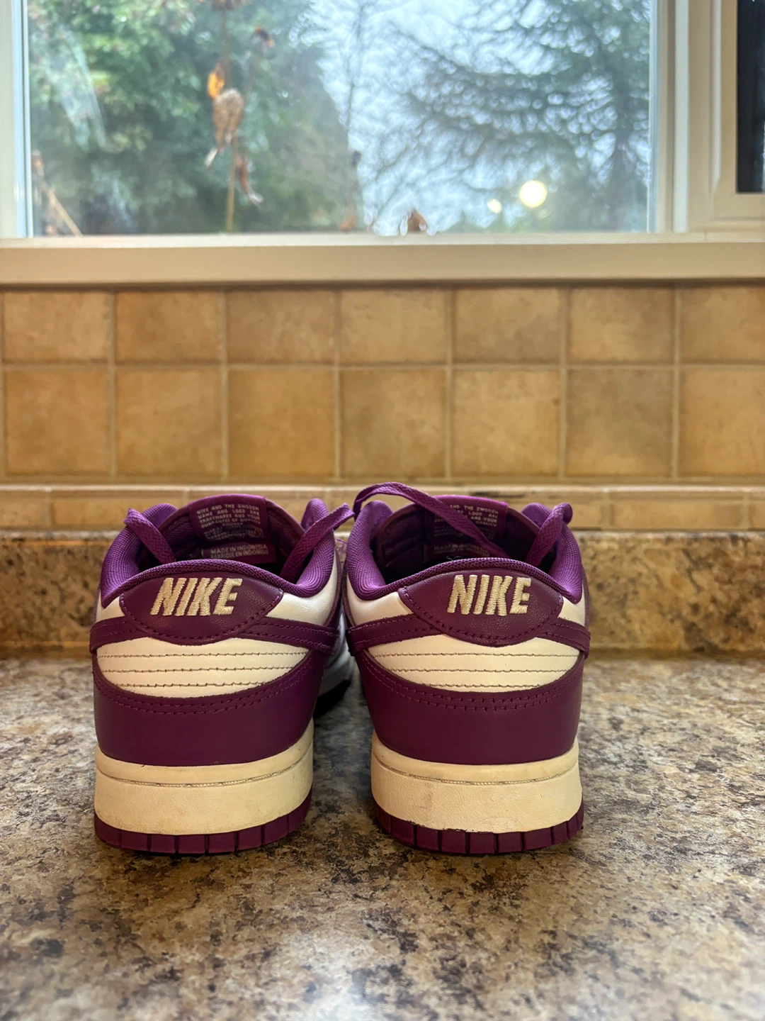 Nike Dunk Low Purple White Shoes - photo 2