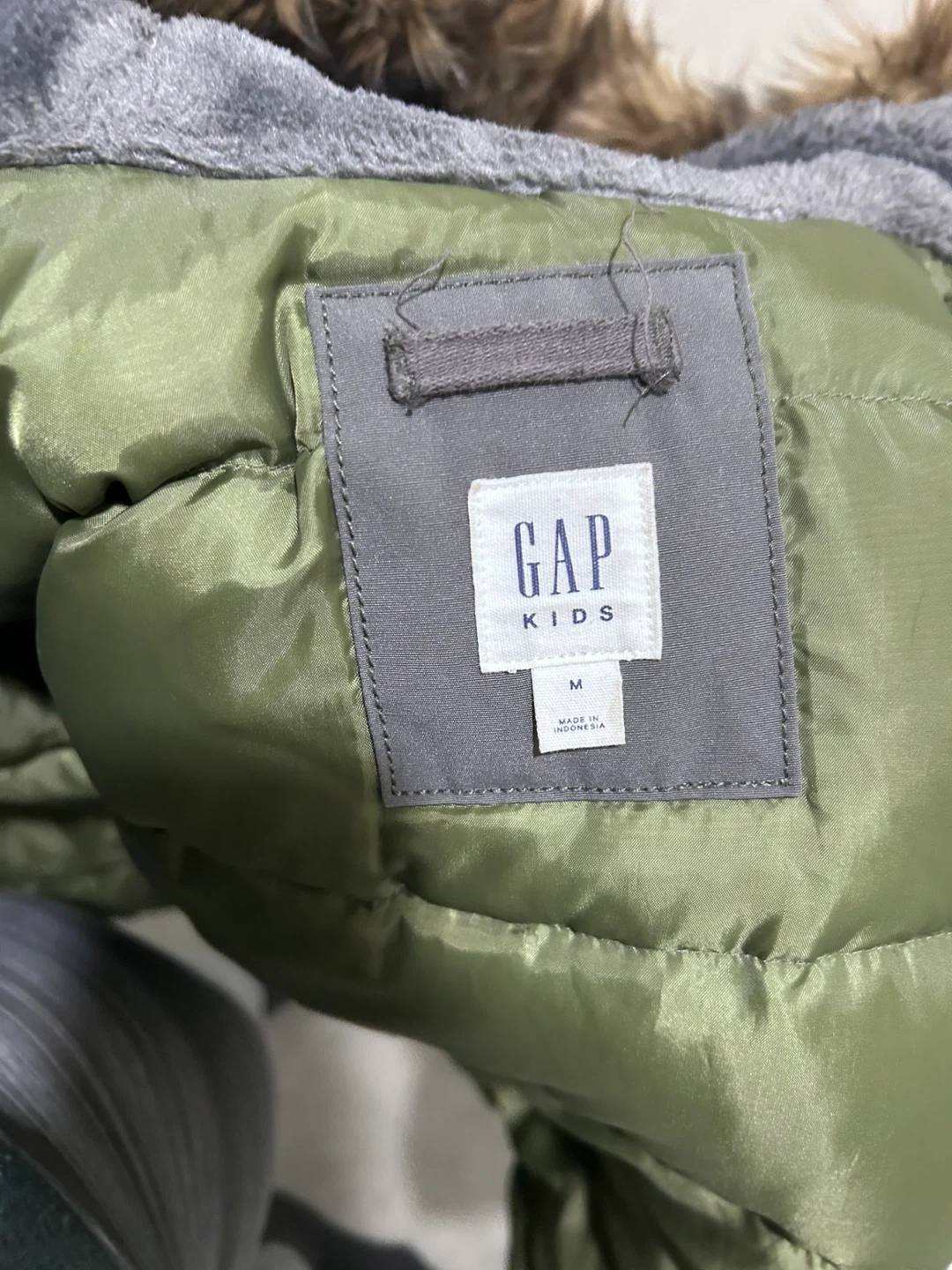 GAP Kids Winter Parka Jacket Grey Size M - photo 3