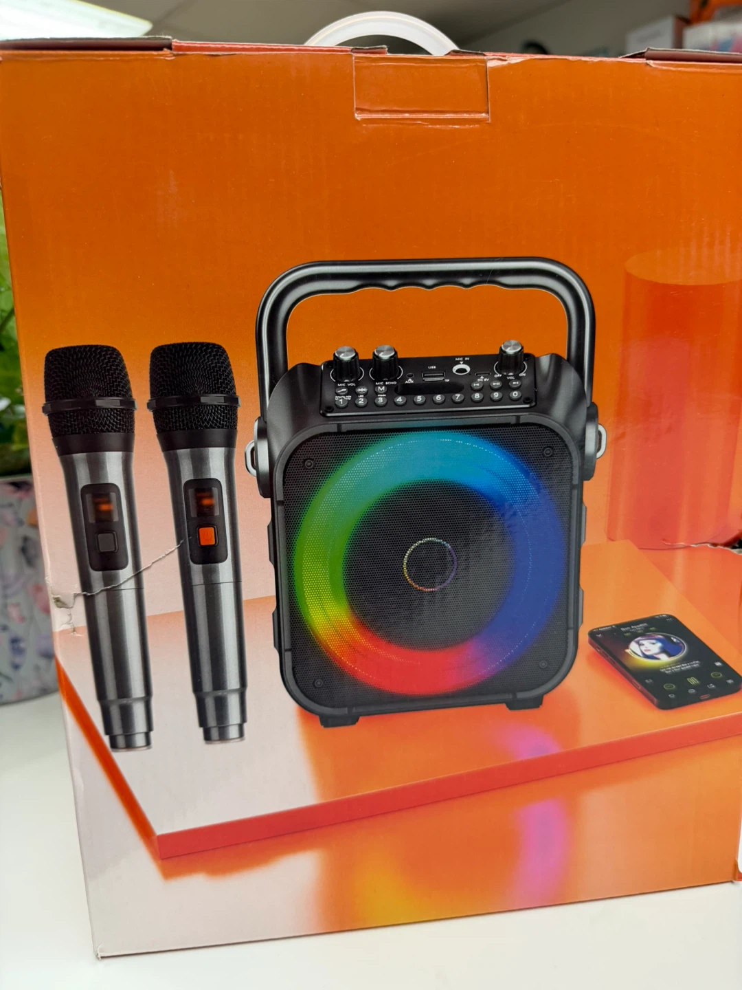 K9-M Portable Karaoke Machine with 2 Microphones - photo 4