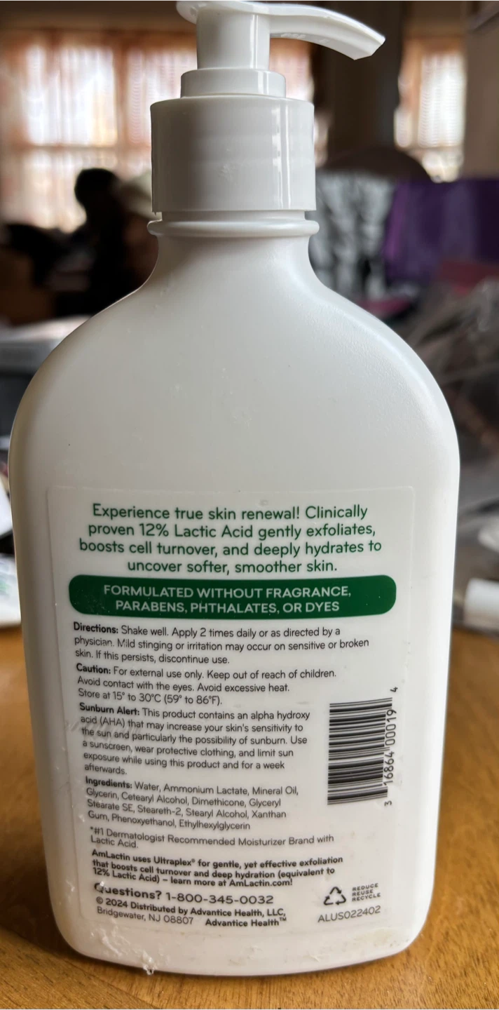 NEW AmLactin Daily Nourish 12% Lactic Acid Lotion, 14.1 oz - photo 2