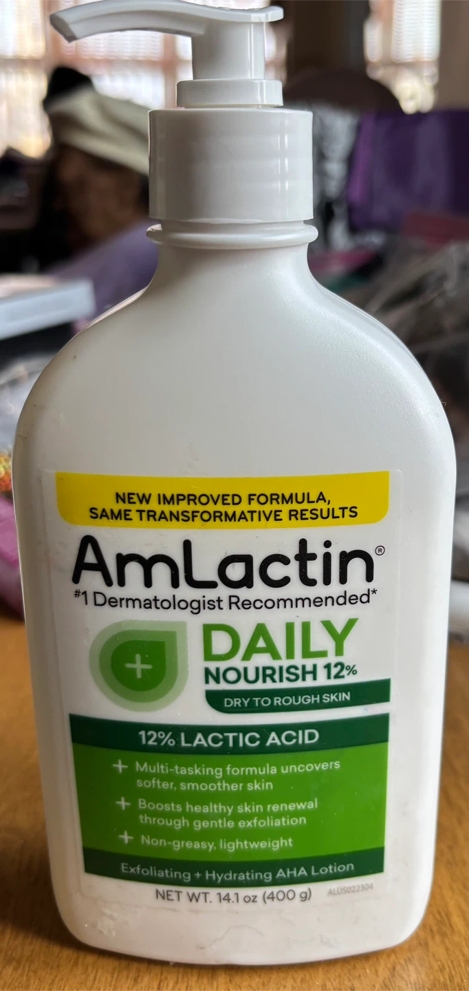 NEW AmLactin Daily Nourish 12% Lactic Acid Lotion, 14.1 oz