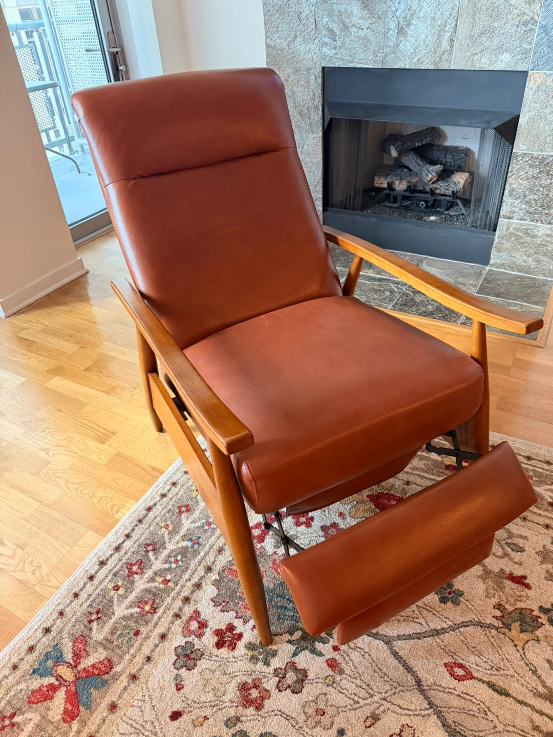 Brown Leather Recliner Chair - photo 2