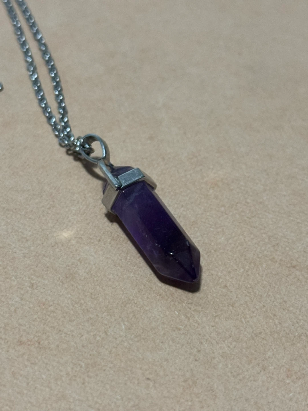 Amethyst Crystal Pendant Necklace - photo 2