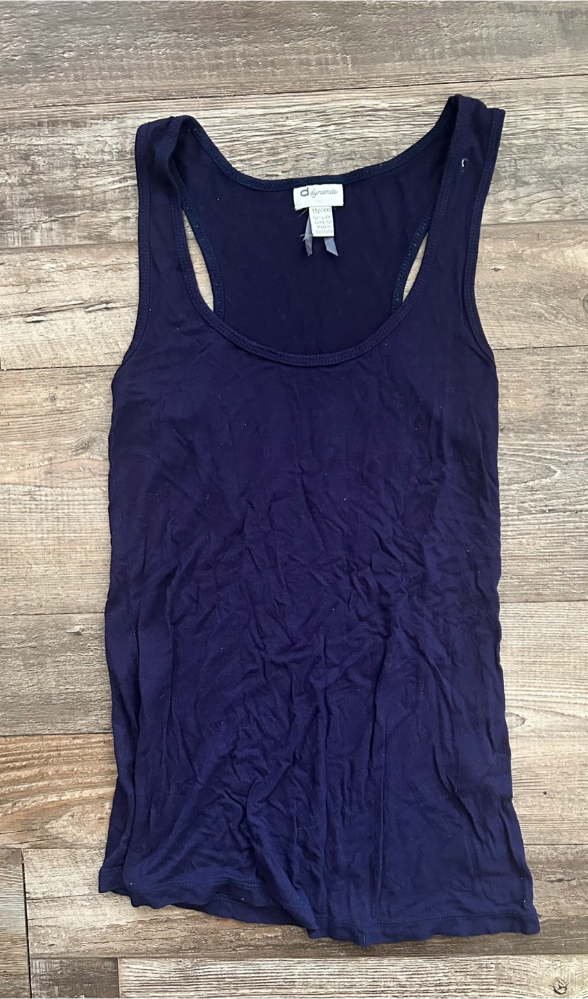 Dynamite Navy Blue Racerback Tank Top 🏆