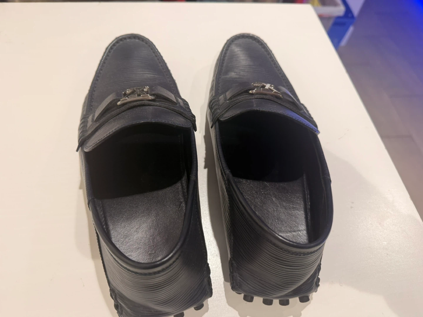 Louis Vuitton Navy Blue Epi leather shoes - photo 4