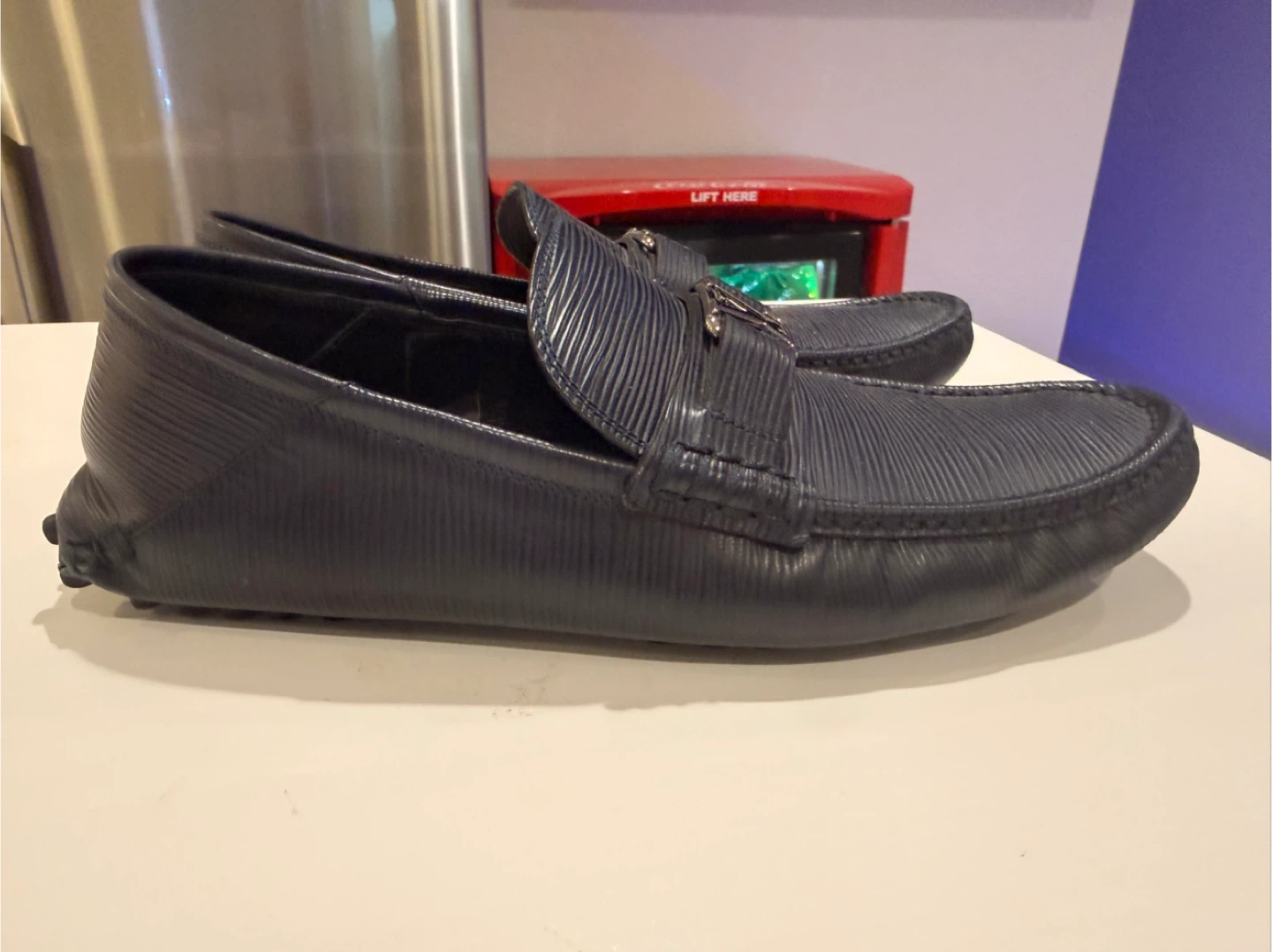 Louis Vuitton Navy Blue Epi leather shoes - photo 5