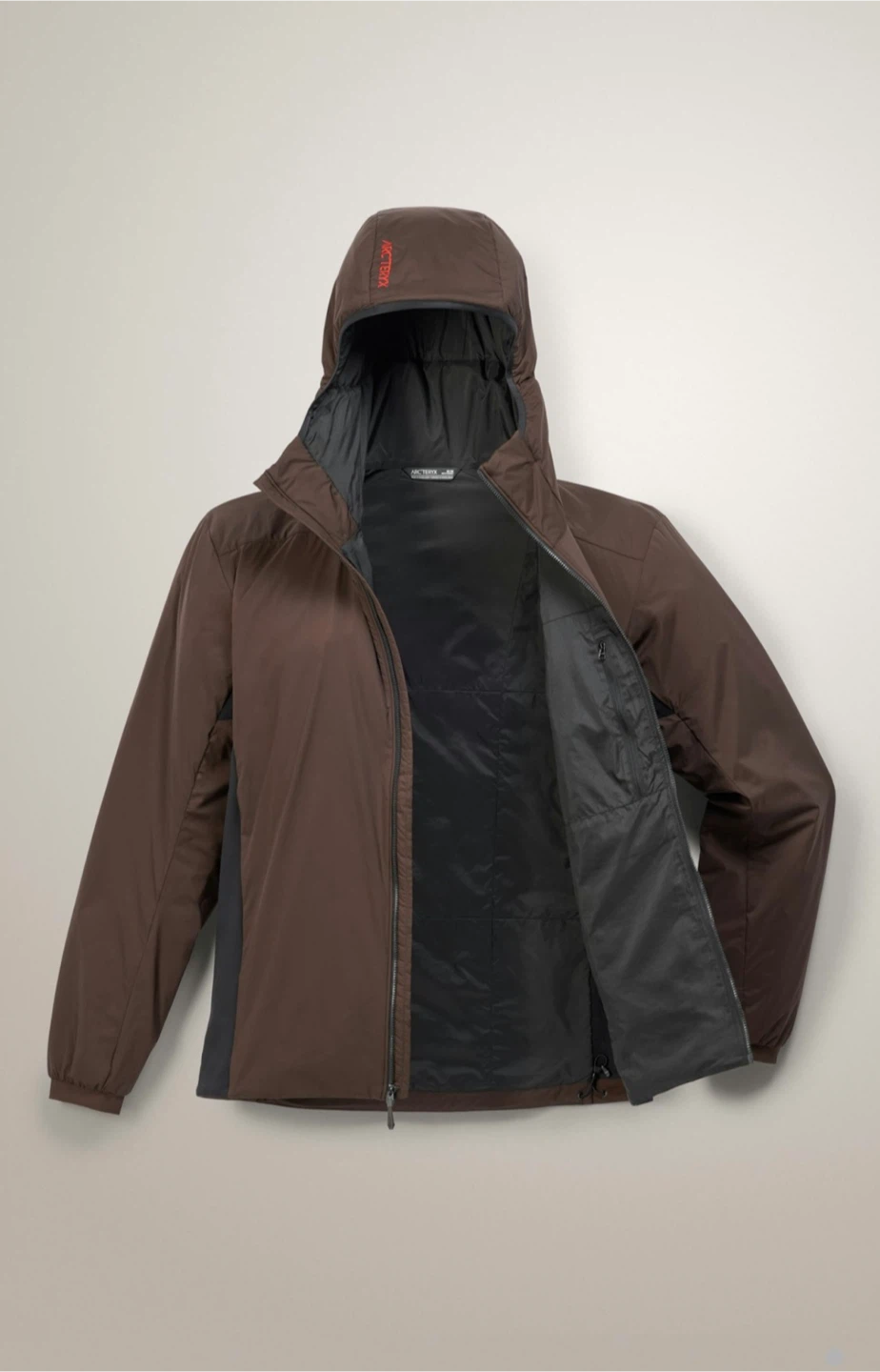 Arc'teryx Brown Hooded Insulated Jacket
