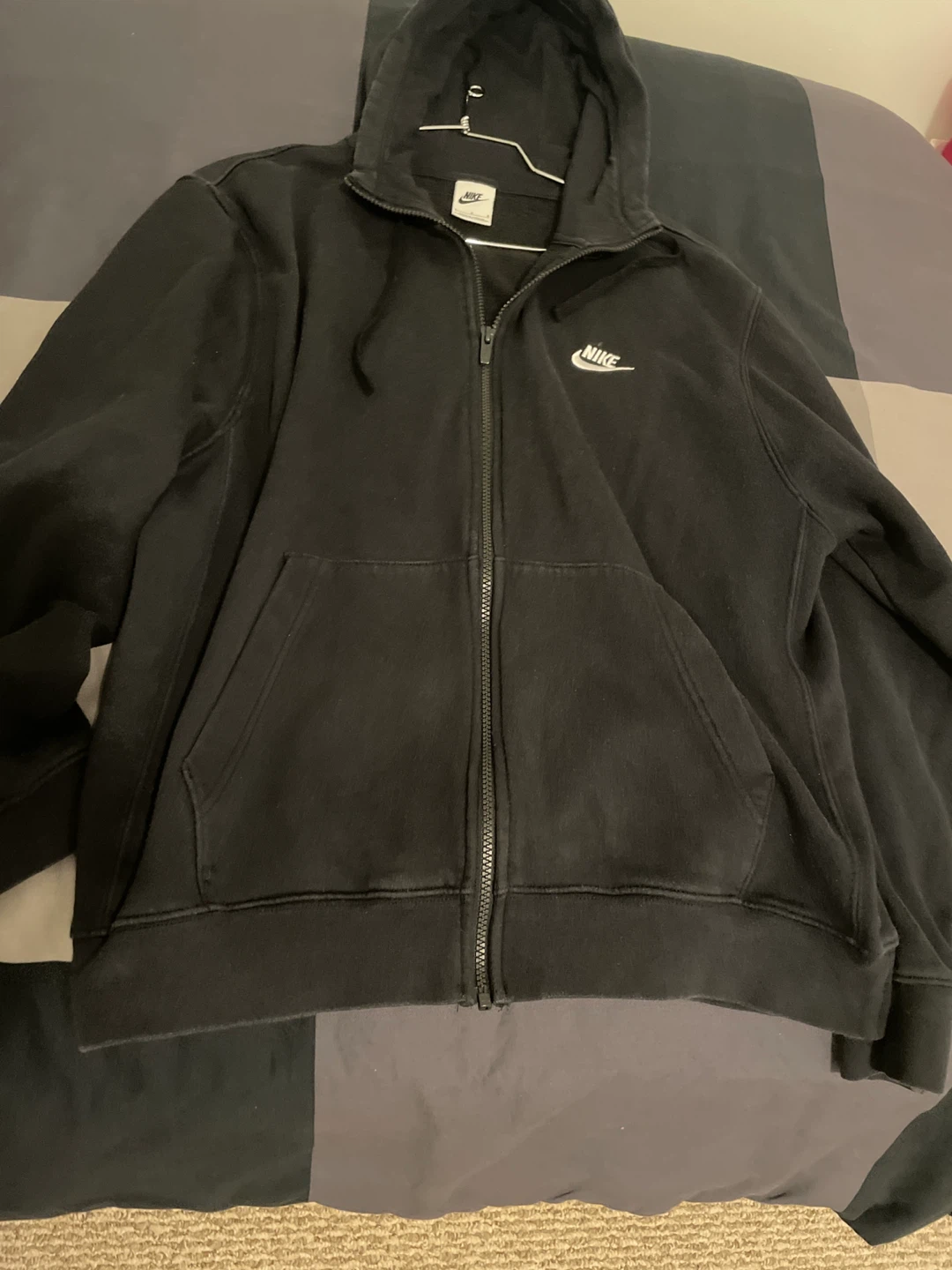 Nike Full Zip Hoodie - Black
