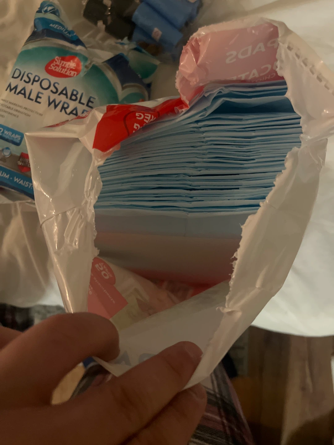 Dog male diapers, regular pee pad, disposable bags - photo 2