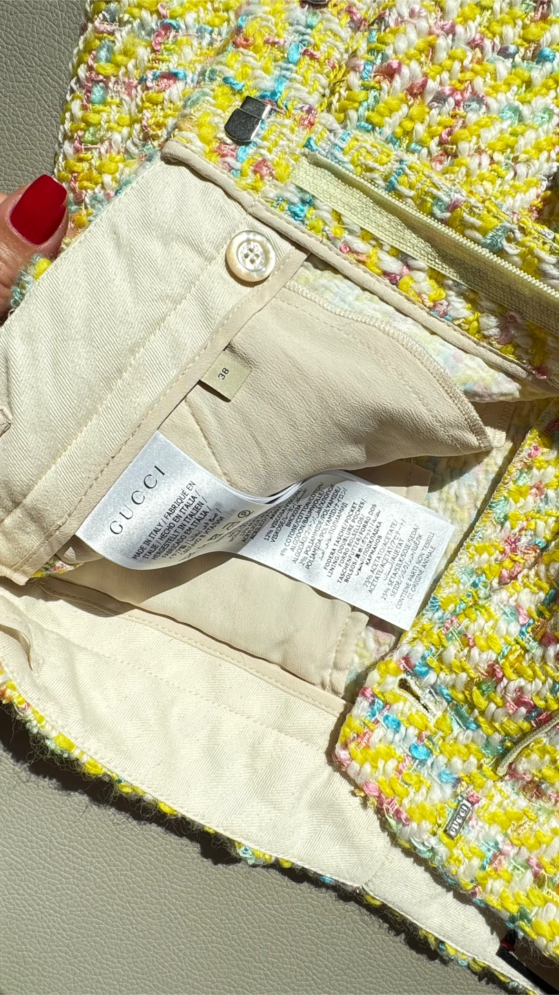 Authentic GUCCI Tweed Interlocking G Shorts - photo 2