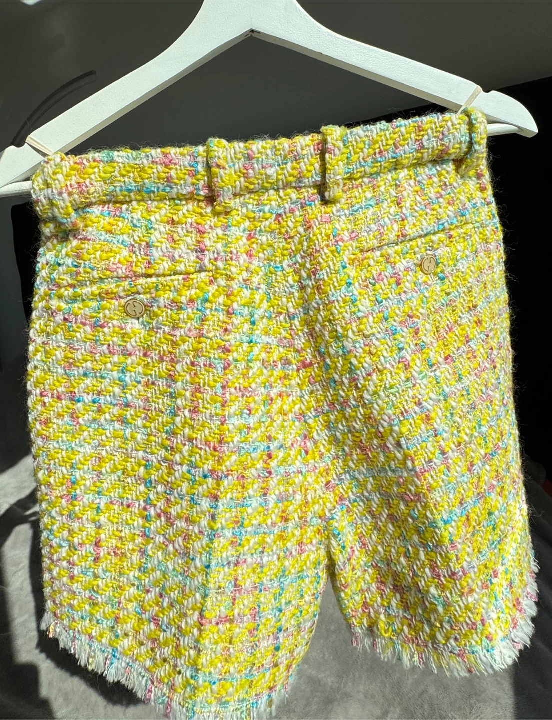 Authentic GUCCI Tweed Interlocking G Shorts - photo 4